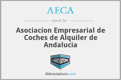 AECA - Asociacion Empresarial de Coches de Alquiler de Andalucia