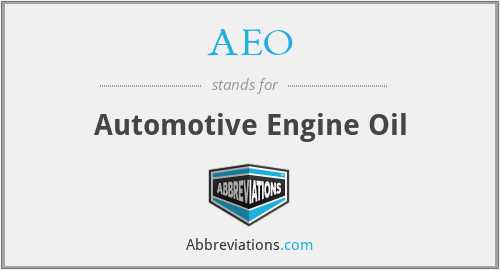 AEO - Automotive Engine Oil