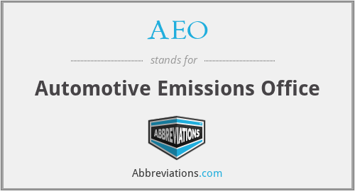 AEO - Automotive Emissions Office