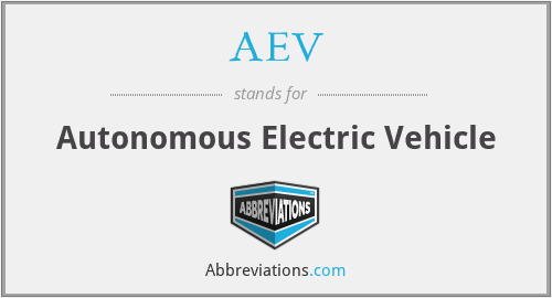 AEV - Autonomous Electric Vehicle