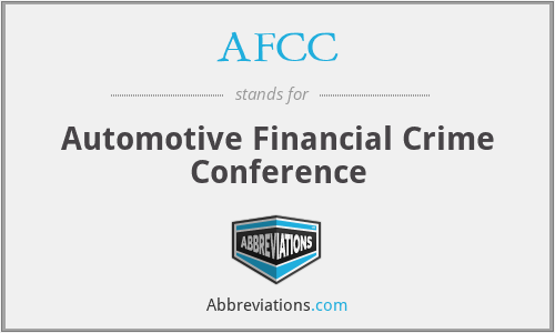 AFCC - Automotive Financial Crime Conference