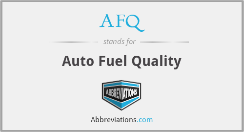 AFQ - Auto Fuel Quality