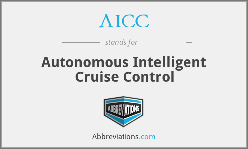 AICC - Autonomous Intelligent Cruise Control