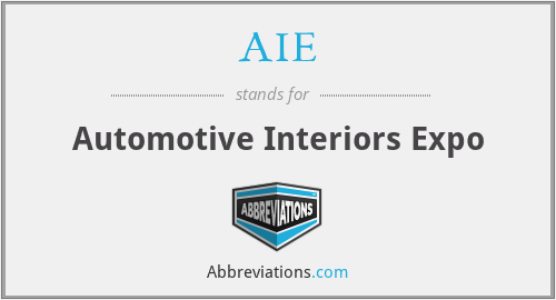 AIE - Automotive Interiors Expo