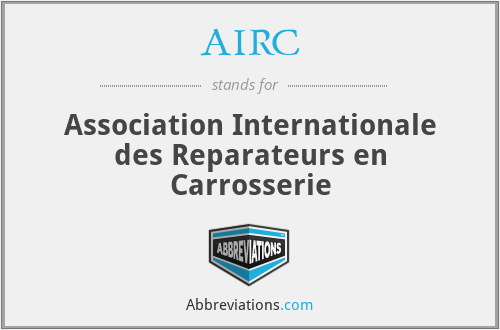 AIRC - Association Internationale des Reparateurs en Carrosserie