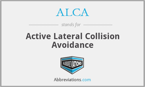 ALCA - Active Lateral Collision Avoidance