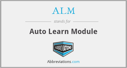 ALM - Auto Learn Module