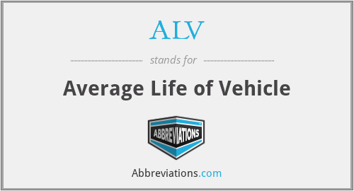 ALV - Average Life of Vehicle