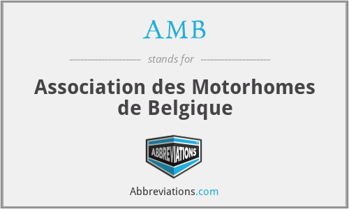 AMB - Association des Motorhomes de Belgique