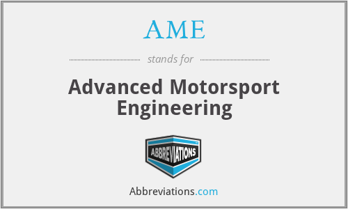 AME - Advanced Motorsport Engineering