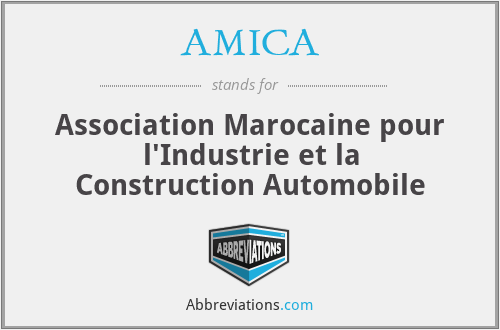 AMICA - Association Marocaine pour l'Industrie et la Construction Automobile