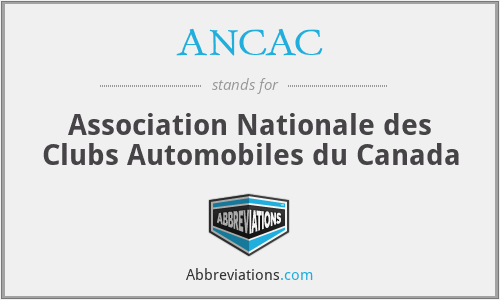 ANCAC - Association Nationale des Clubs Automobiles du Canada