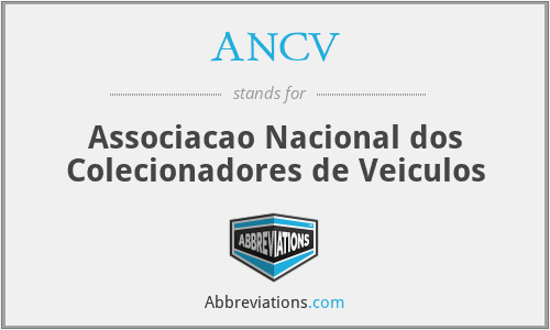 ANCV - Associacao Nacional dos Colecionadores de Veiculos