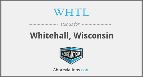 WHTL - Whitehall, Wisconsin