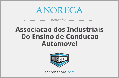 ANORECA - Associacao dos Industriais Do Ensino de Conducao Automovel