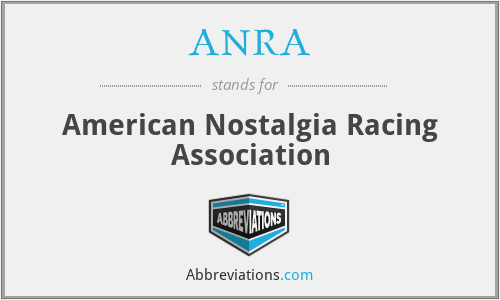 ANRA - American Nostalgia Racing Association