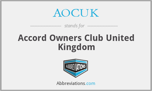 AOCUK - Accord Owners Club United Kingdom