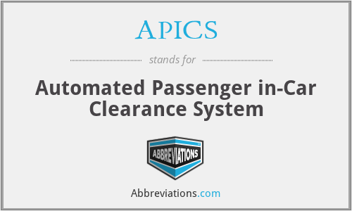 APICS - Automated Passenger in-Car Clearance System