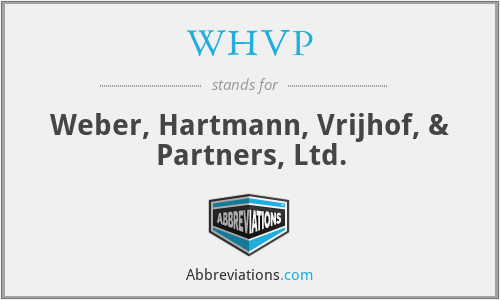 WHVP - Weber, Hartmann, Vrijhof, & Partners, Ltd.
