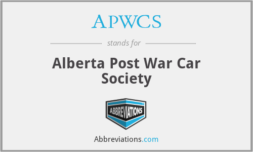 APWCS - Alberta Post War Car Society