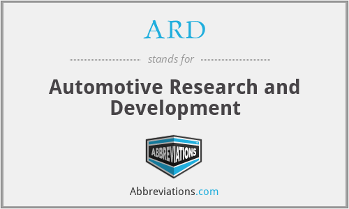 ARD - Automotive Research and Development