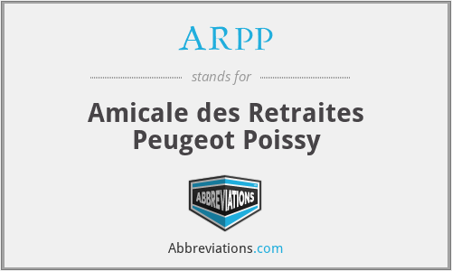 ARPP - Amicale des Retraites Peugeot Poissy