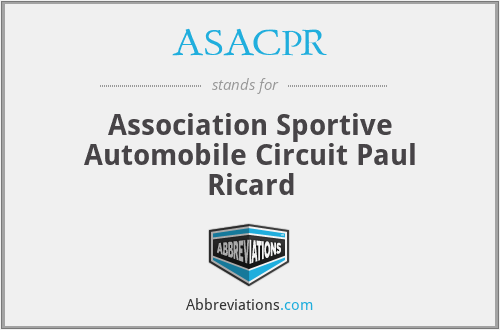 ASACPR - Association Sportive Automobile Circuit Paul Ricard