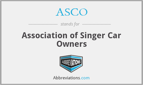 ASCO - Association of Singer Car Owners