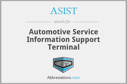 ASIST - Automotive Service Information Support Terminal