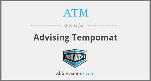ATM - Advising Tempomat