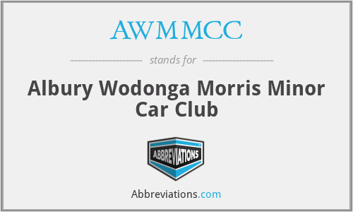 AWMMCC - Albury Wodonga Morris Minor Car Club