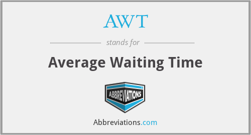AWT - Average Waiting Time