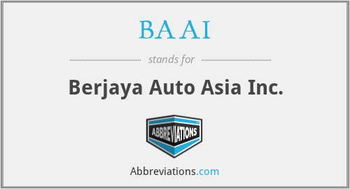 BAAI - Berjaya Auto Asia Inc.