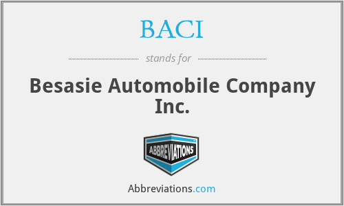 BACI - Besasie Automobile Company Inc.