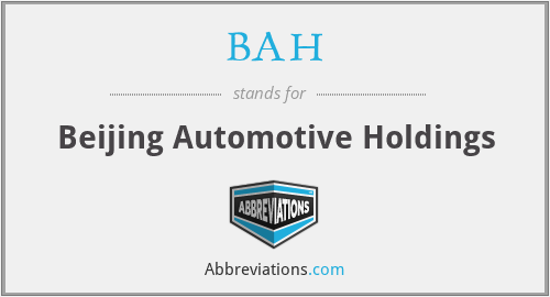 BAH - Beijing Automotive Holdings