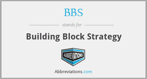 BBS - Building Block Strategy