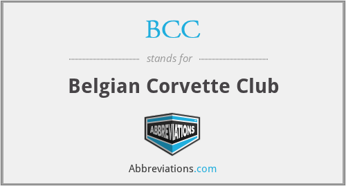 BCC - Belgian Corvette Club