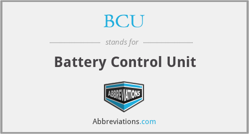 BCU - Battery Control Unit
