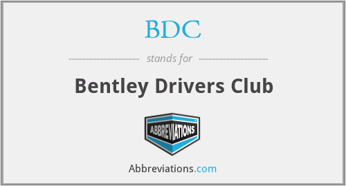 BDC - Bentley Drivers Club