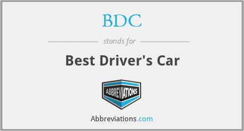 BDC - Best Driver's Car