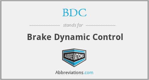 BDC - Brake Dynamic Control