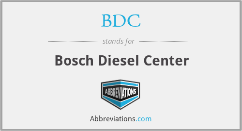 BDC - Bosch Diesel Center