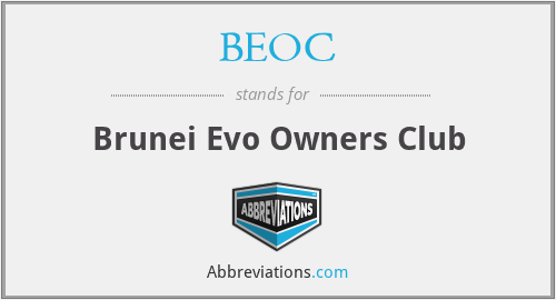 BEOC - Brunei Evo Owners Club
