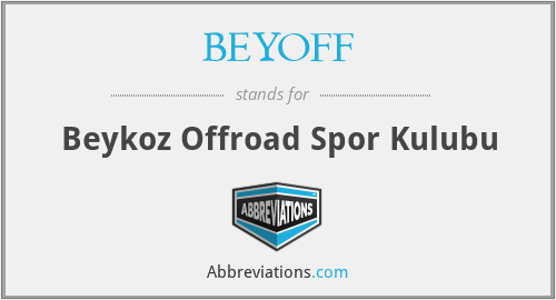 BEYOFF - Beykoz Offroad Spor Kulubu