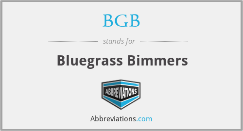 BGB - Bluegrass Bimmers