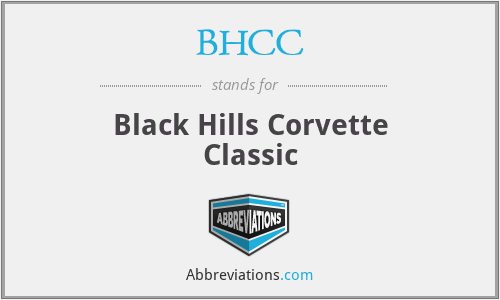 BHCC - Black Hills Corvette Classic