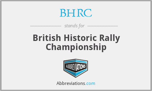 BHRC - British Historic Rally Championship