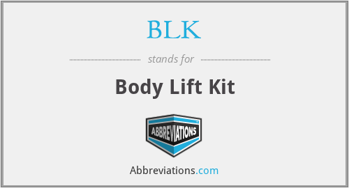 BLK - Body Lift Kit