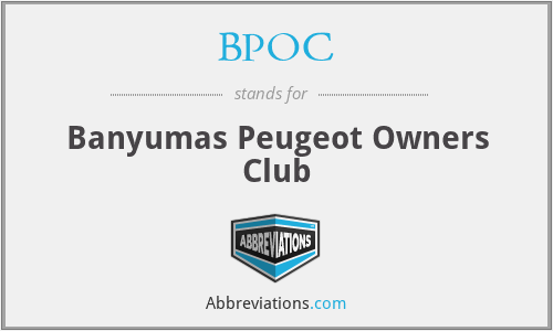 BPOC - Banyumas Peugeot Owners Club