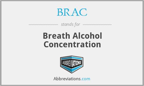 BRAC - Breath Alcohol Concentration